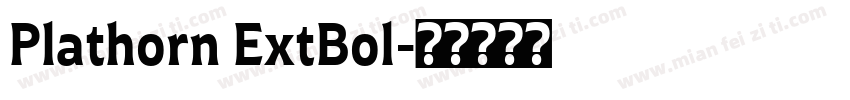 Plathorn ExtBol字体转换